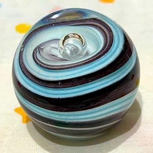 Used Glass Paper Weight